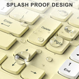 Teclado inalámbrico y mouse combinado silencioso para oficina y hog...
