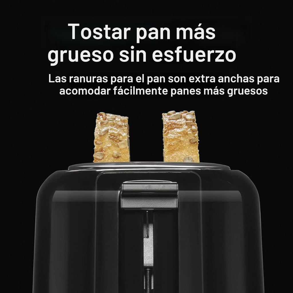 Proctor Silex Tostadora de 2 rebanadas con ranuras extra anchas para bagels