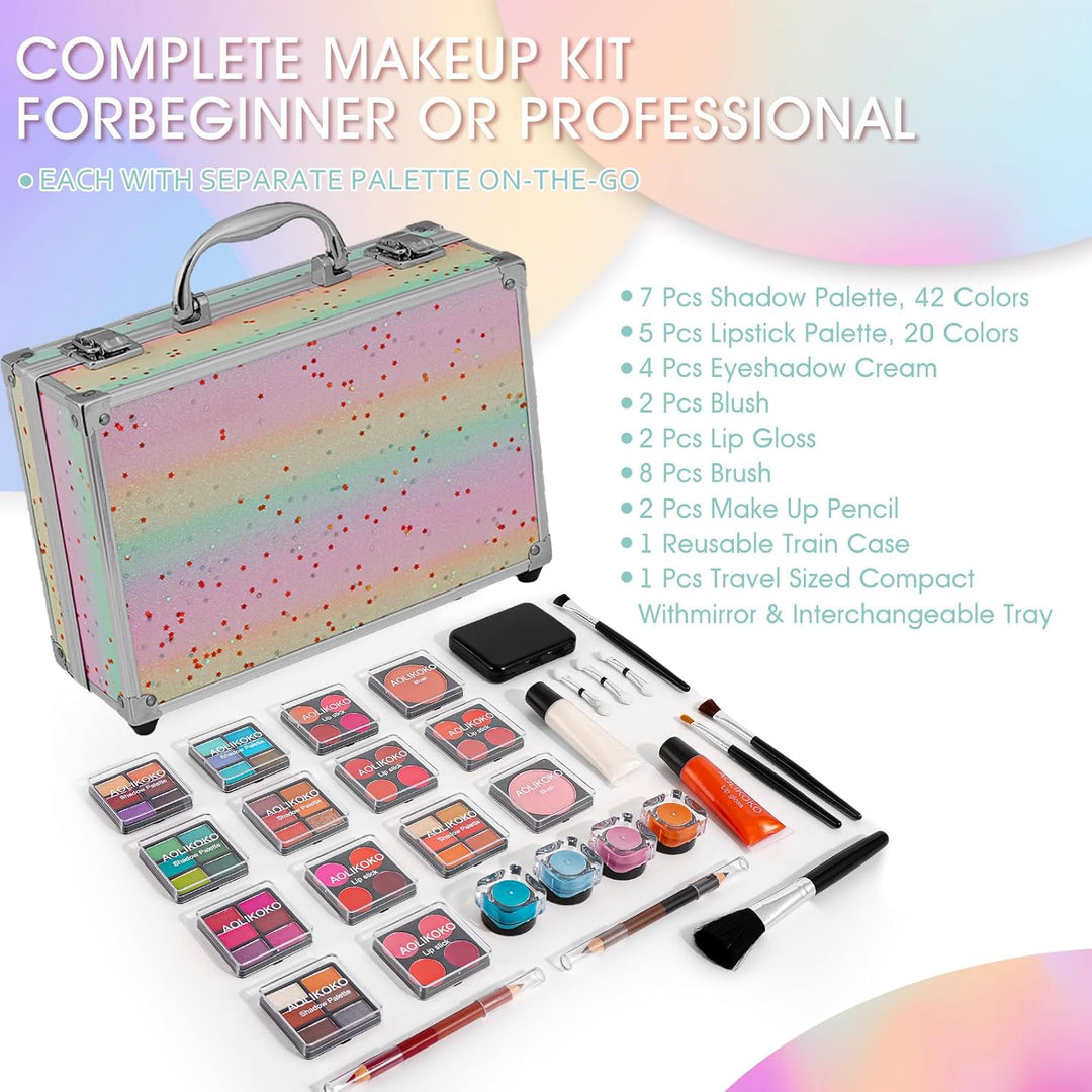 AOLIKOKO Kit de Maquillaje para Adolescentes y Mujeres Kit Completo...