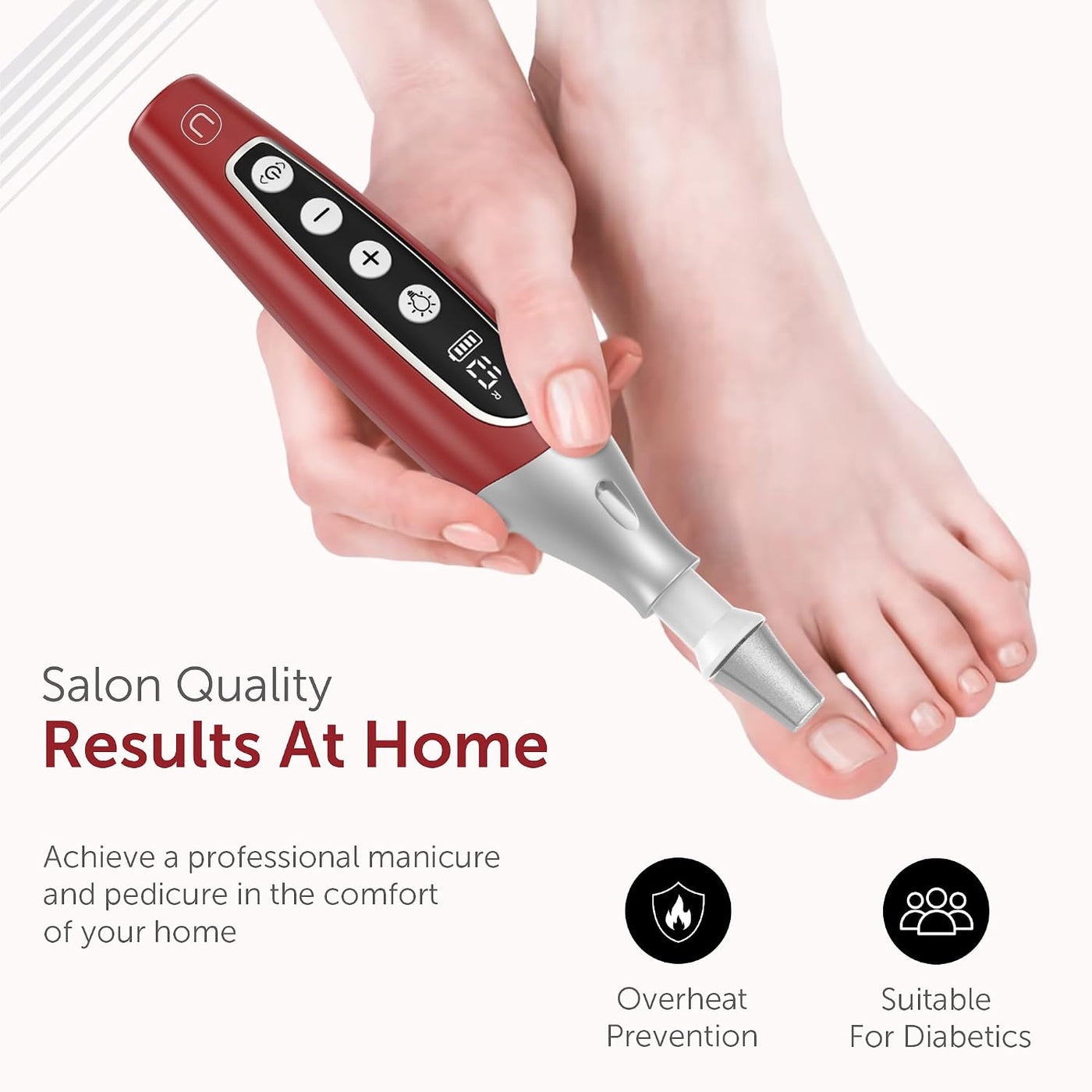 PediLux Pro - Kit profesional de manicura y pedicura, juego de tala...