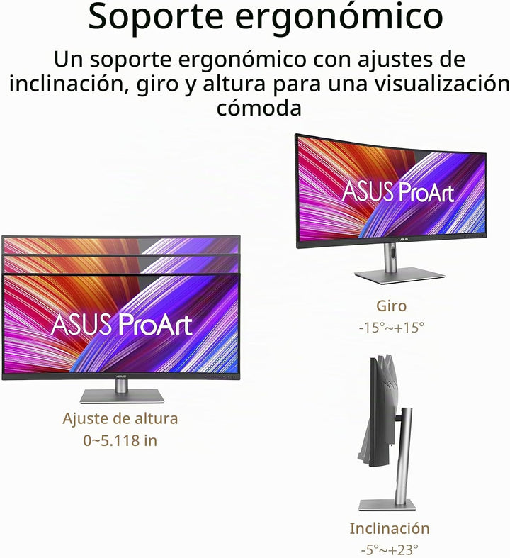 ASUS ProArt PA34VCNV Monitor profesional ultraancho de 34 pulgadas...
