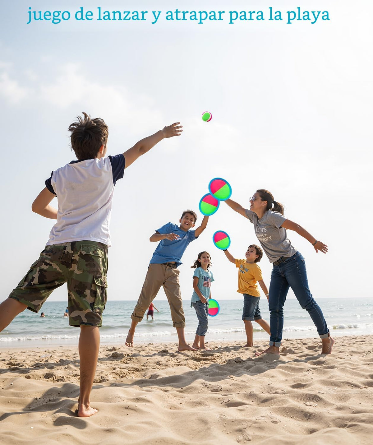 Juego de pelota para lanzar y atrapar, juguetes al aire libre para