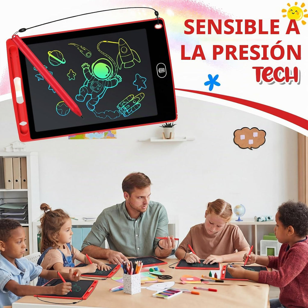 Zhehao Tableta de escritura LCD de 32 piezas para niños 8.5 "borrable