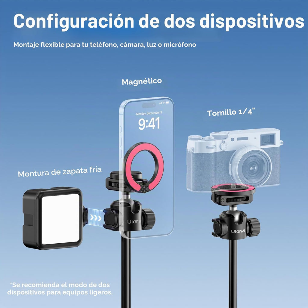 ULANZI MT44M - Trípode magnético para teléfono con apertura automática