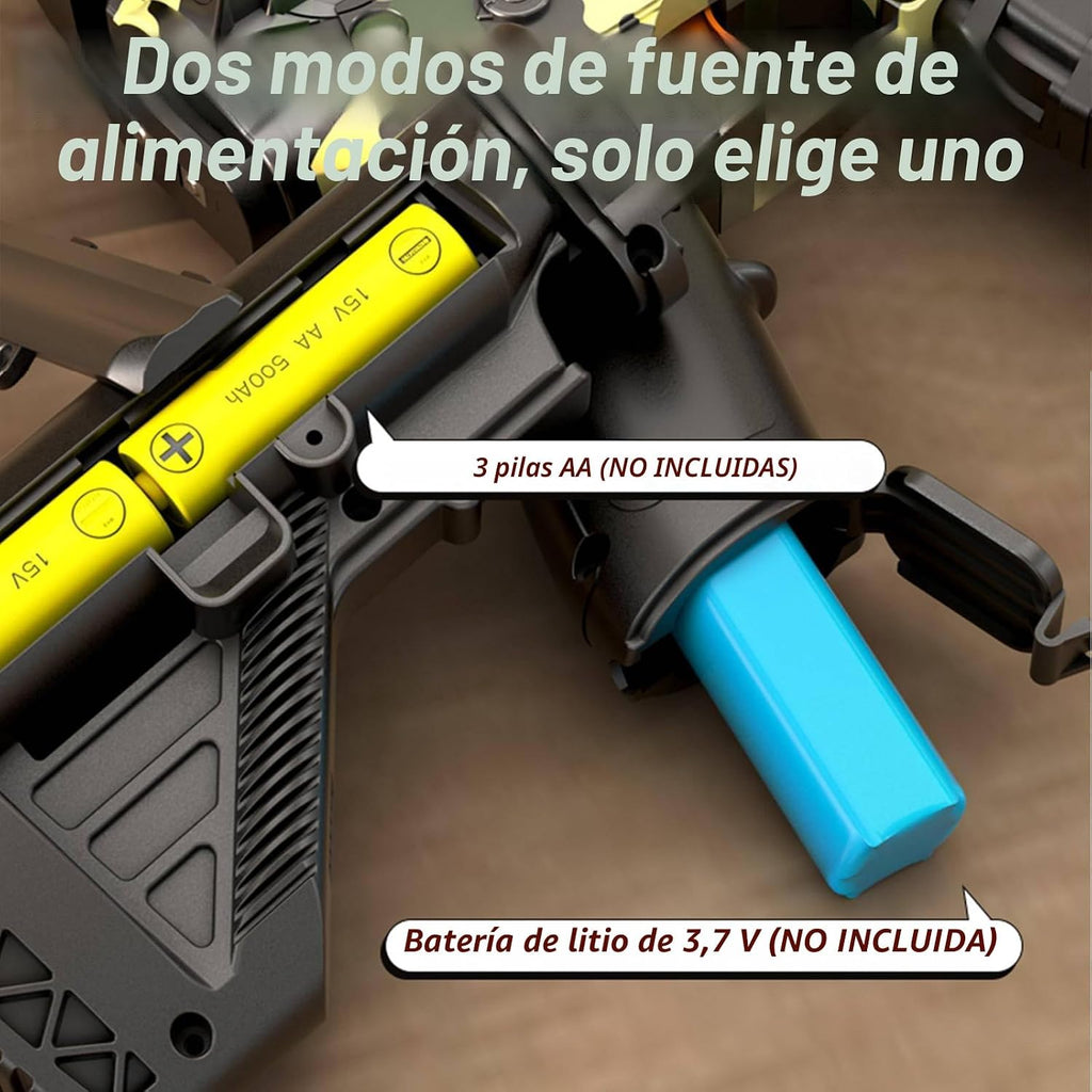 Pistola de espuma de juguete realista para niños, rifle de francotirador eléctrico con alcance