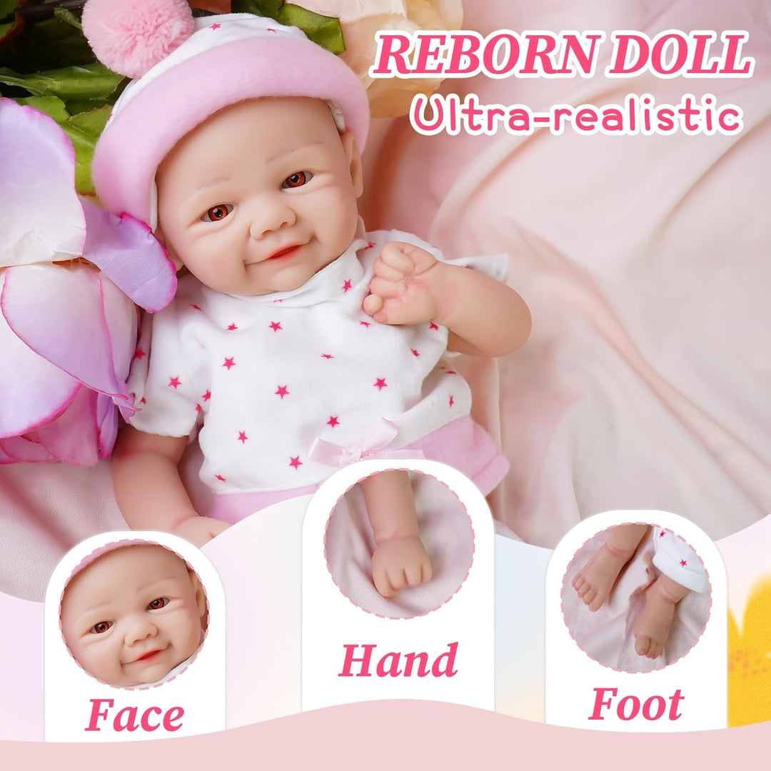 YaLuoQian Muñecas de bebé Reborn realistas de silicona, muñecas de...