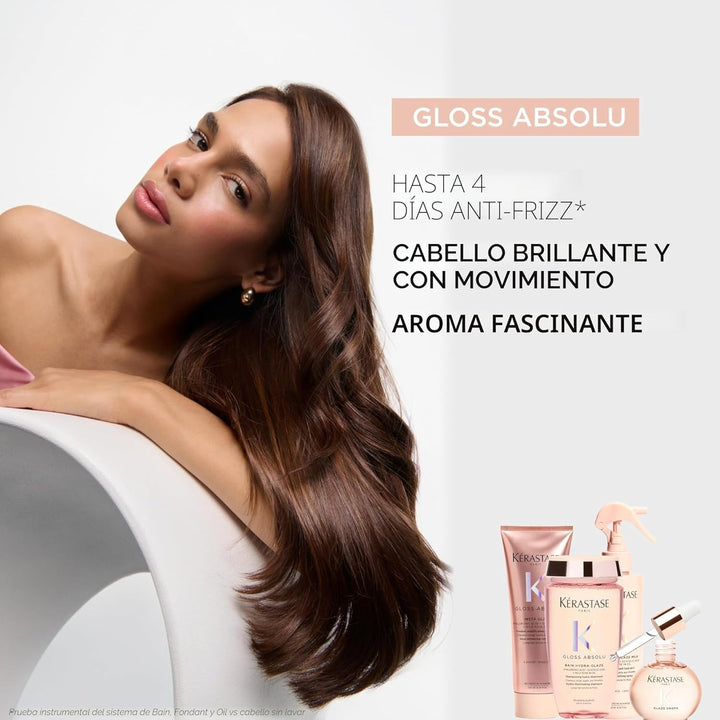 Kerastase Gloss Absolu - Champú antiencrespamiento de alto brillo -...
