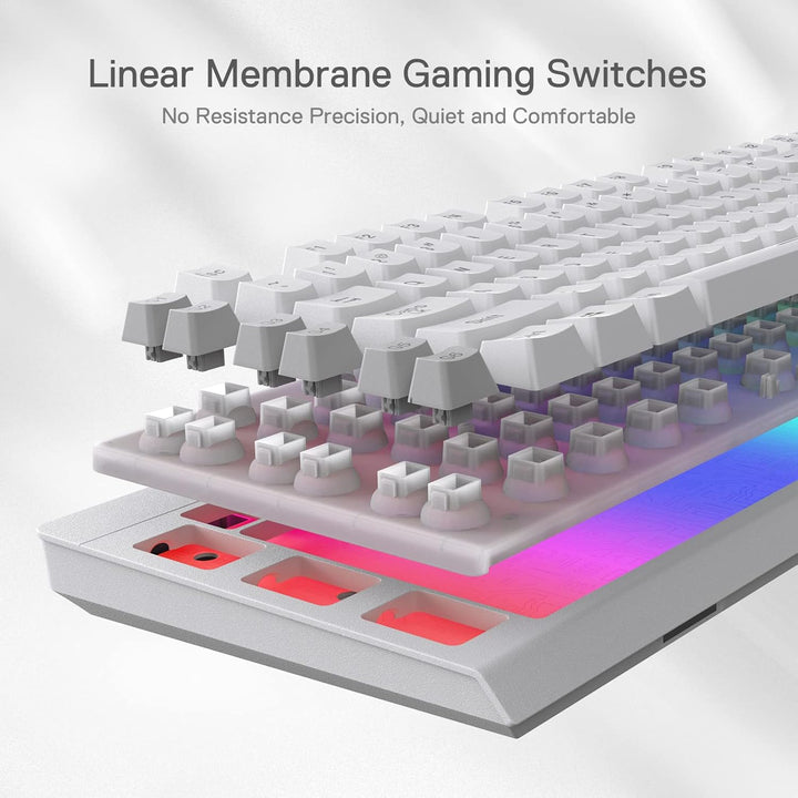 Redragon K512 Shiva Teclado de membrana retroiluminada RGB para jue...