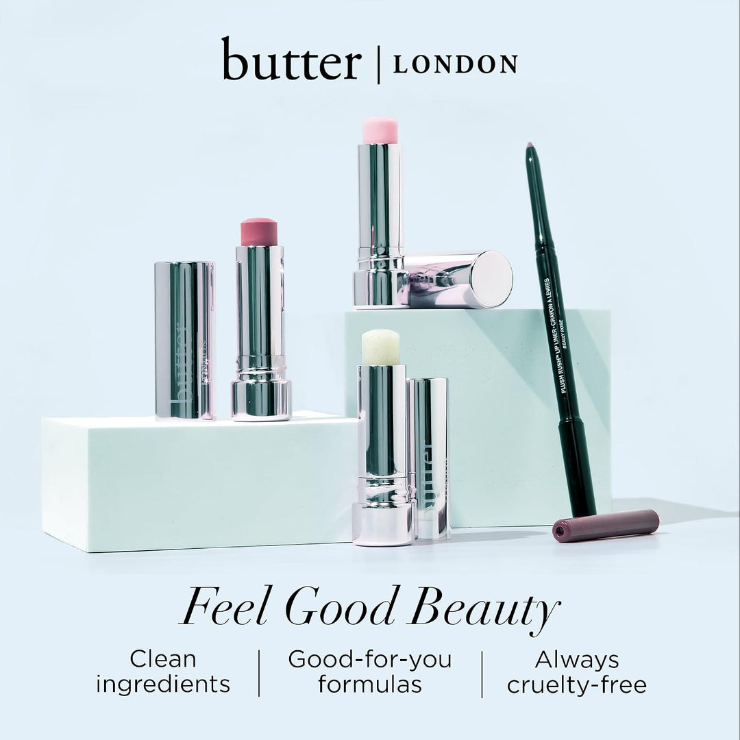 butter LONDON LIPPY - Exfoliante labial 100% natural con crema de m...