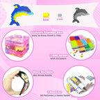 Kit de cuentas de fusible para niños, 11000 cuentas fusibles, 20 colores de 0.197 in, juego de manualidades con caja de almacenamiento, tableros de clavijas, papel de planchar y accesorios, juego de artes y manualidades, juguetes regalos para niñas y