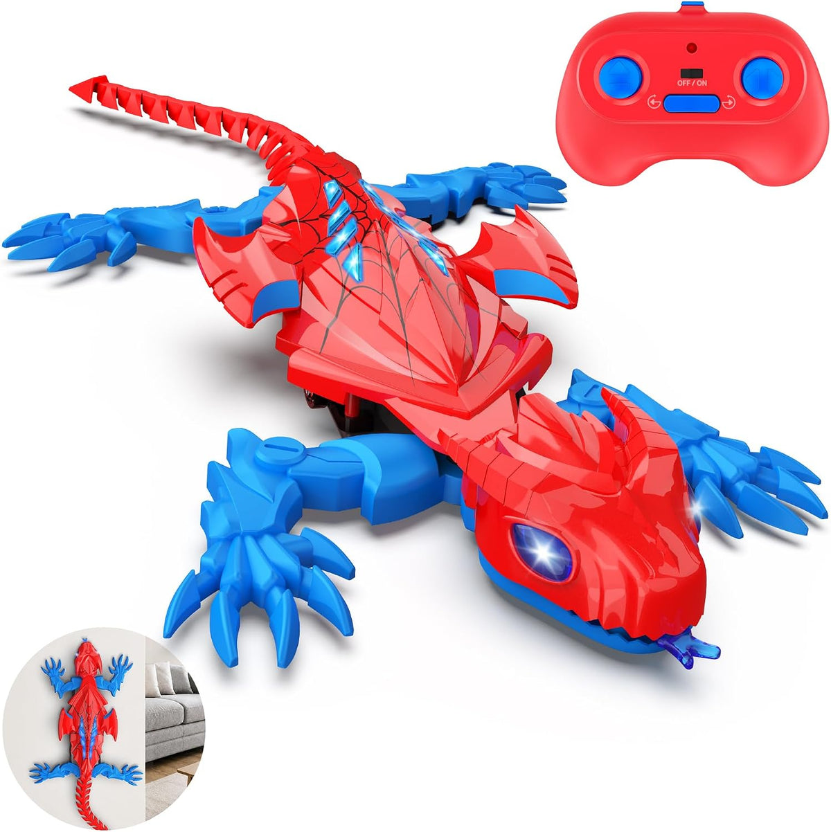 Escalada de pared Gecko Lizard recargable control remoto coche juguete RC Crawler