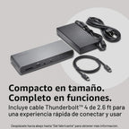 Kensington SD5700T Estación de acoplamiento Thunderbolt 4, Dual 4K, 90W PD - Compatible con Windows y Mac OS (K35175NA)