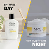 Olay Hidratante facial, crema hidratante completa + rica sin fragan...