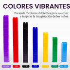 Dimple Bloques de Construcción para Niños Pequeños (300 Piezas) Juguetes de Apilamiento y Juegos de Rompecabezas para Aprendizaje y Diversión STEM, Juguetes Montessori, Bloques Educativos para Bebés