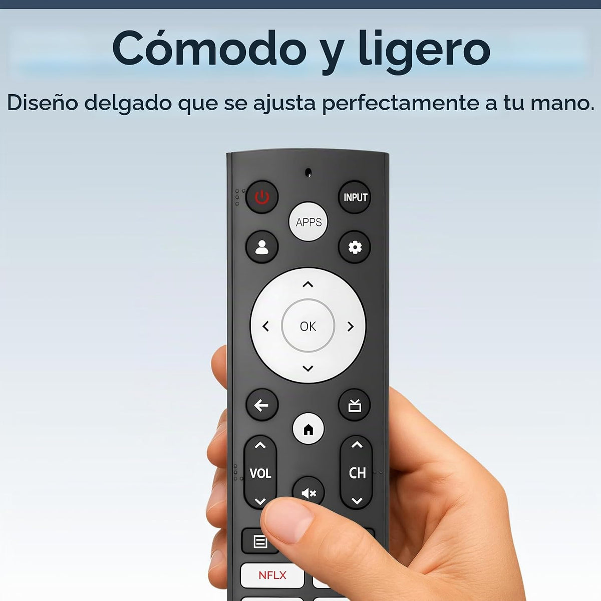 Control remoto de repuesto para televisores inteligentes Hisense, modelo ERF3K90H, compatible con 4K, ULED y UHD, 1 paquete