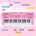37 Keys Kids teclado Piano con Music Stand, Microphone, Musical Toys