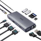 SSK Estación de acoplamiento USB C para portátil monitor