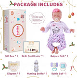 JIZHI Muñecas de bebé Reborn realistas Niña, muñeca de bebé real de...