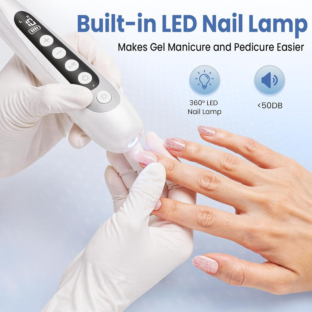 Taladro de uñas, lima de uñas eléctrica y lima de uñas inalámbrica...