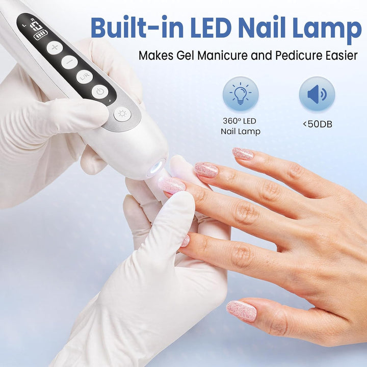 Taladro de uñas, lima de uñas eléctrica y lima de uñas inalámbrica...