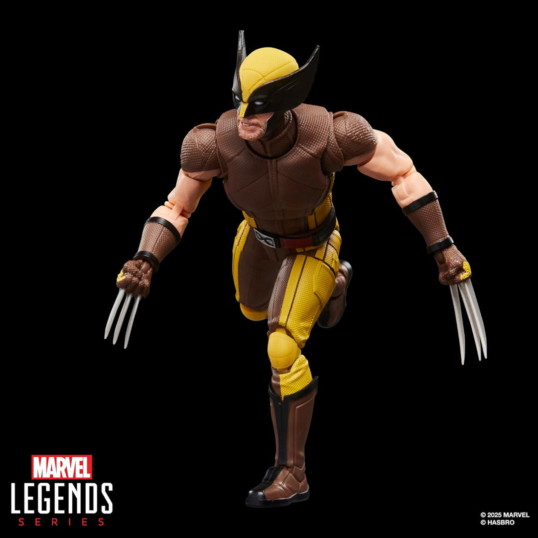 Marvel Legends Serie Wolverine (traje marrón), figura de acción de...