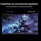 KTC Monitor curvo del juego de 27 pulgadas, monitor de PC 1440P QHD 144Hz