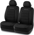 Skechers Fundas de asiento de automóvil de espuma viscoelástica, fundas de asiento grueso de tela fresca al tacto, compatibles con bolsas de aire, protección cómoda automotriz para la mayoría de