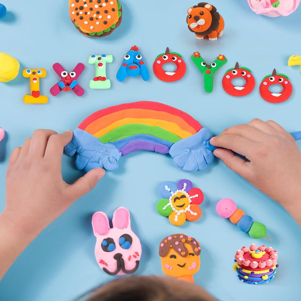 Air Dry Clay, 158 Colors Foam Modeling Clay para School Projects