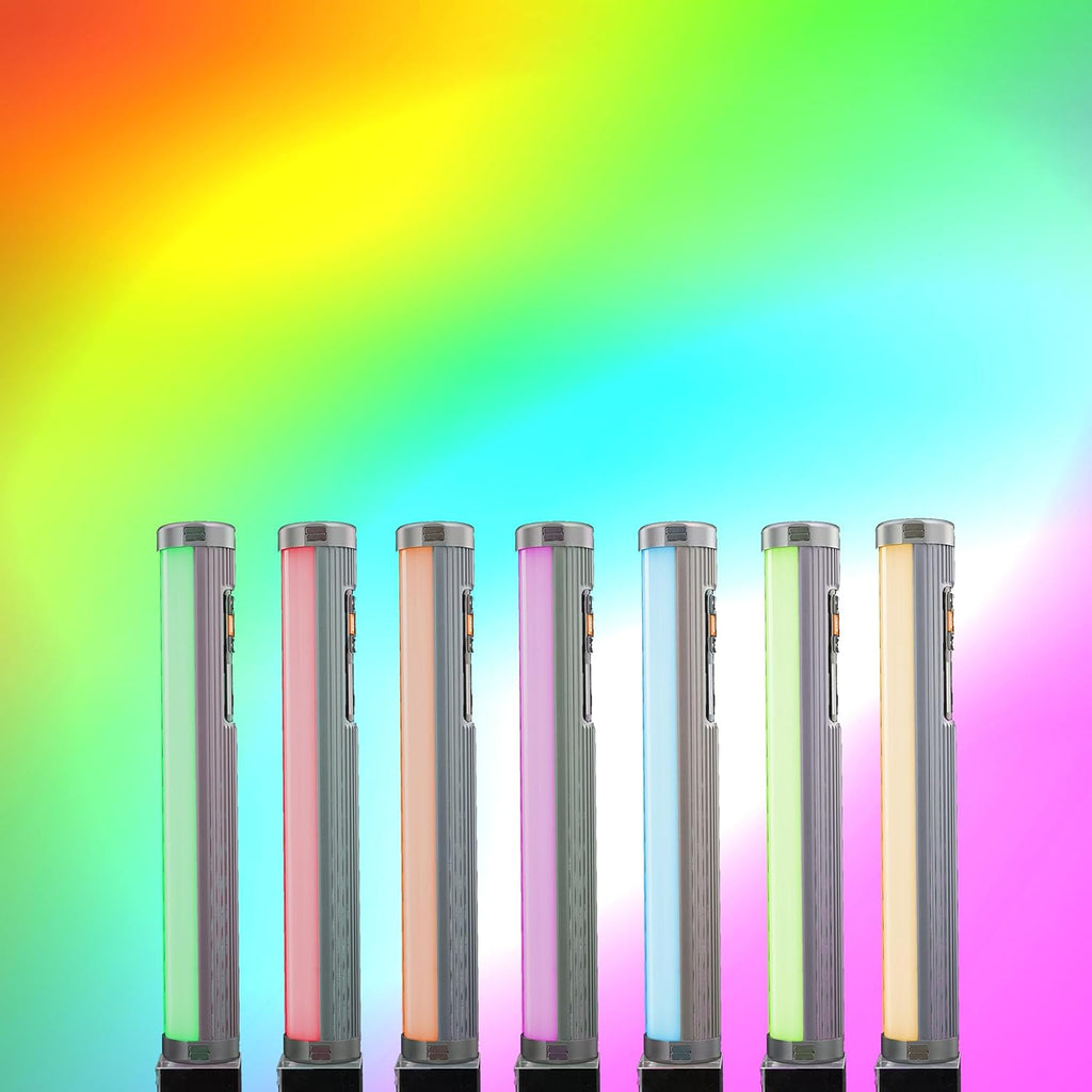 Meteor 30 tubos de píxeles a todo color luz LED, 10 W RGBWW, CCT 2,000 K a 20,000 K, barra de luz de mano RGBWW de 30 píxeles, soporte de atracción magnética, control de aplicación