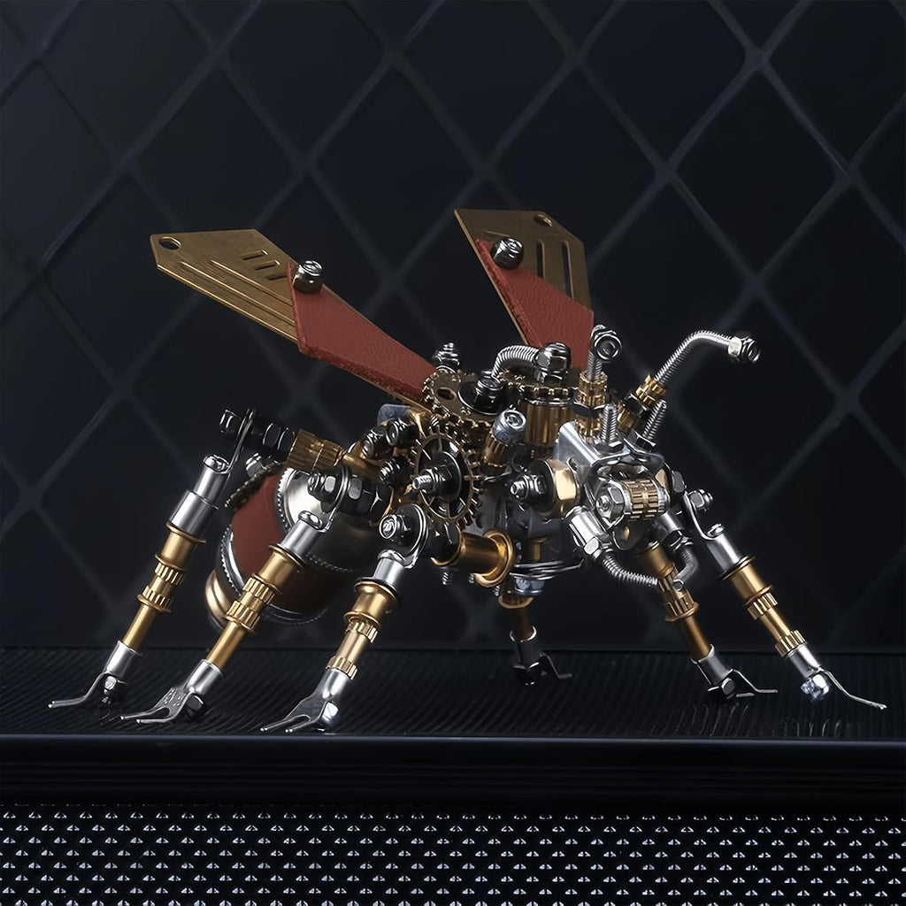 Rompecabezas de metal 3D para adultos, juego de modelos de metal de insectos punk, bloques de construcción de insectos mecánicos 3D, ensamblaje divertido de bricolaje, regalos de alta gama para hombres.