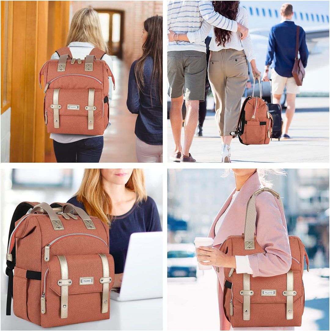 FALANKO Mochila para Laptop para Mujeres, Mochila de Trabajo Univer...