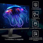 SANSUI - Monitor de computadora de 27 pulgadas 120Hz, monitor FHD 1...