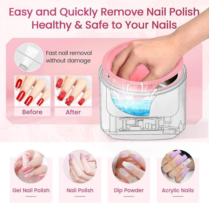 Yokilly Cuenco de Remojo de Uñas Calentado: 50% Más Rápido Cuenco d...