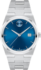 Movado Bold Quest Reloj de Hombre Deportivo - Movimiento Suizo de Cuarzo, Correa de Acero Inoxidable con Enlace - Resistencia al Agua 5 ATM - Reloj de Lujo para Él - 40mm