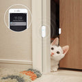 Paquete de 2 sensores WiFi para puertas y ventanas, alarma inteligente Tuya con control de aplicación de notificación gratuita, sistema de alarma de seguridad para el hogar, no requiere concentrador, compatible con Alexa, Google Home