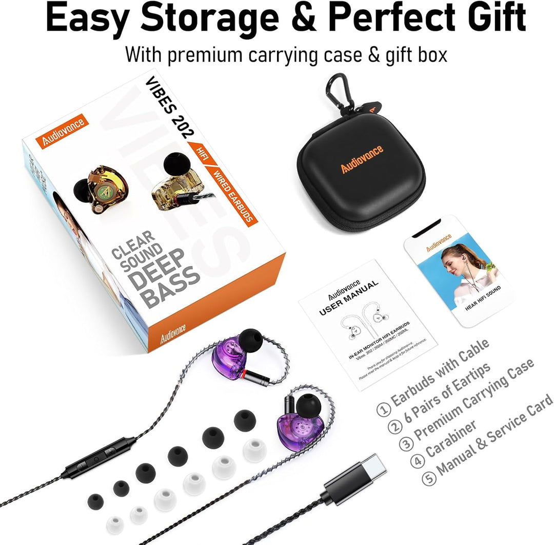 Vibes 202MC USB-C - Auriculares intraurales USBC HiFi para iPhone 1...