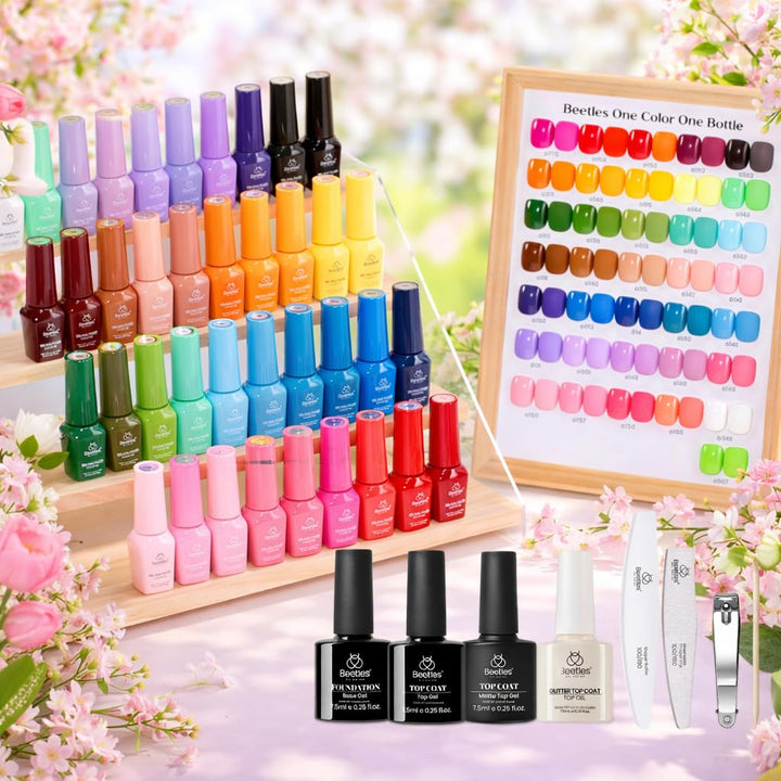 beetles Gel Polish Juego de 36 esmaltes de gel de primavera de colo...
