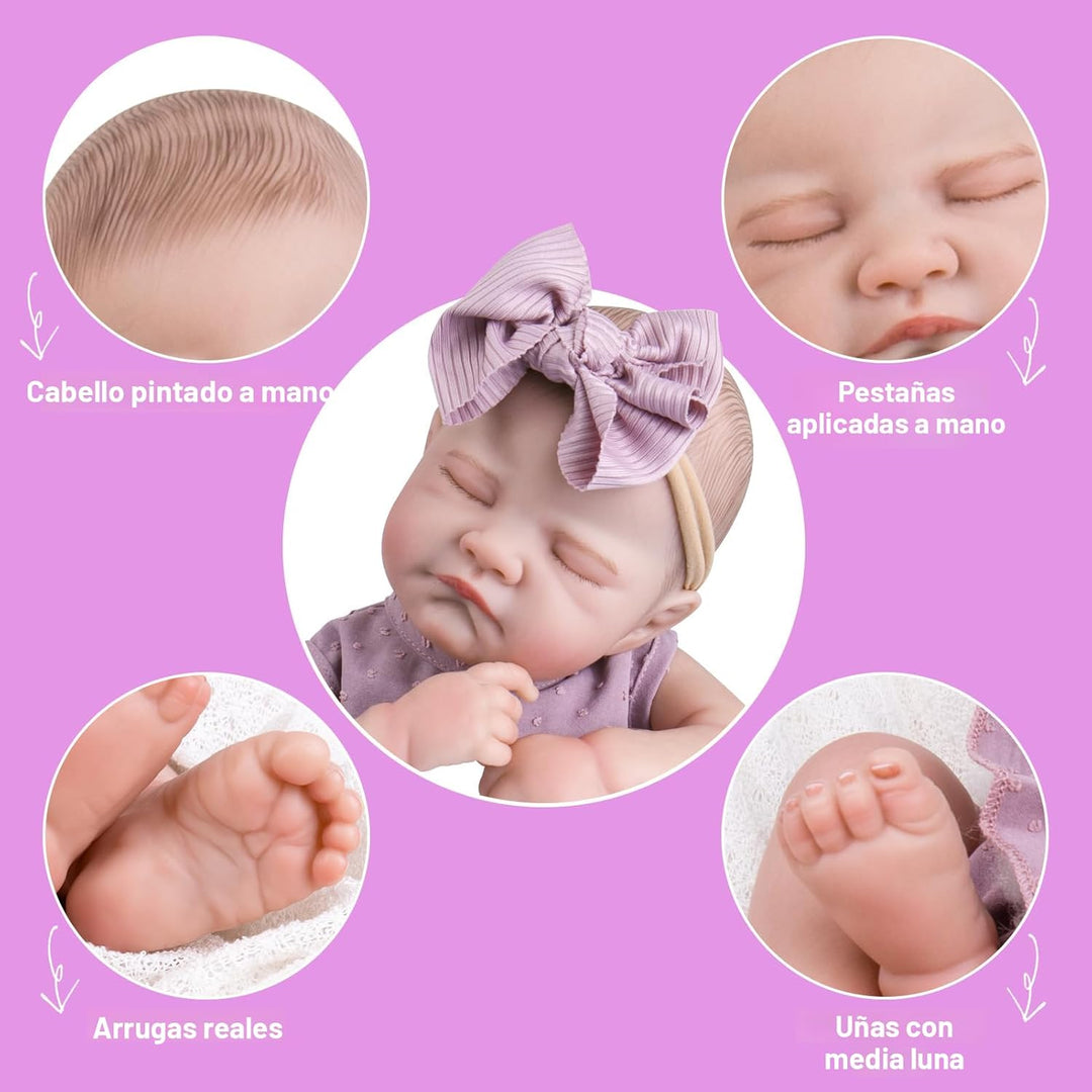 Aori Muñecas Reborn de Bebé Niña Realistas - Muñeca Recién Nacida R...