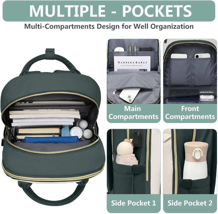 bagswan Mochila para laptop para mujer Bolsa, 15,6 pulg.