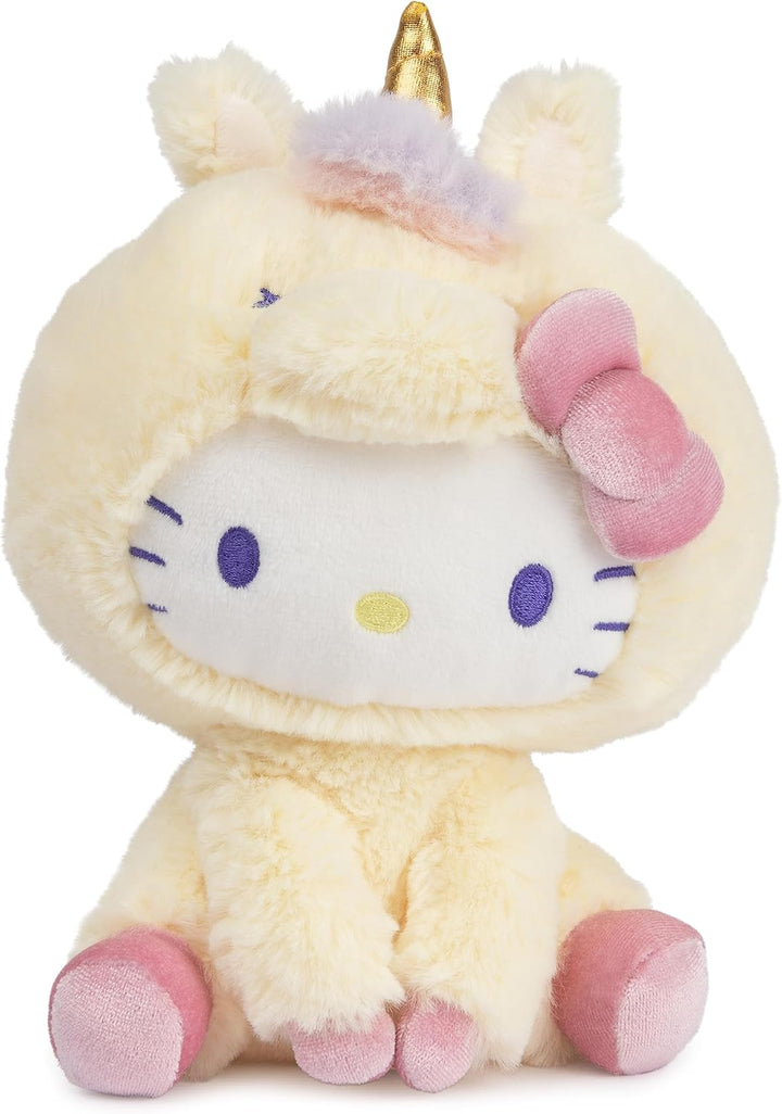 GUND Sanrio Hello Kitty - Juguete de peluche de unicornio