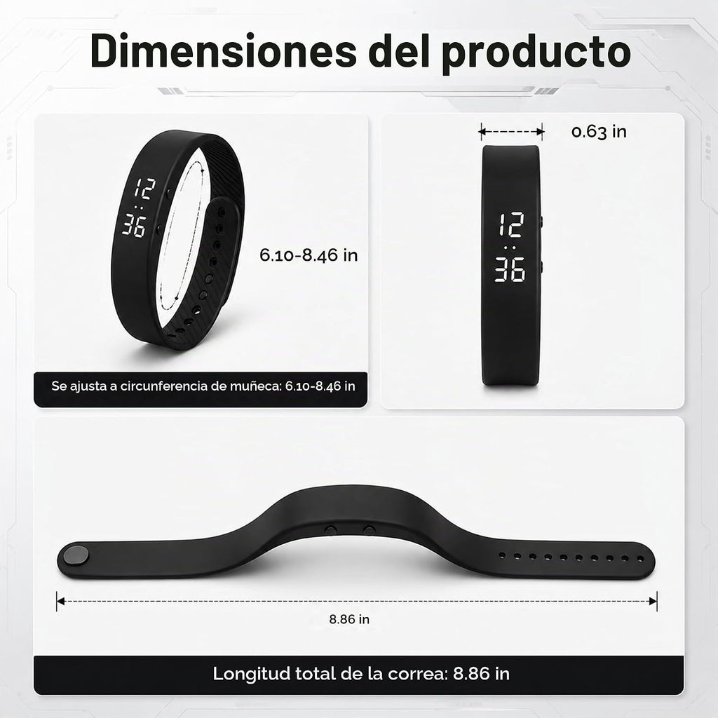 Pulsera vibratoria silenciosa de la alarma, perseguidor recargable de la