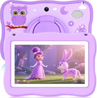 Tableta para Niños de 7 Pulgadas, Tableta para Niños Pequeños con C...