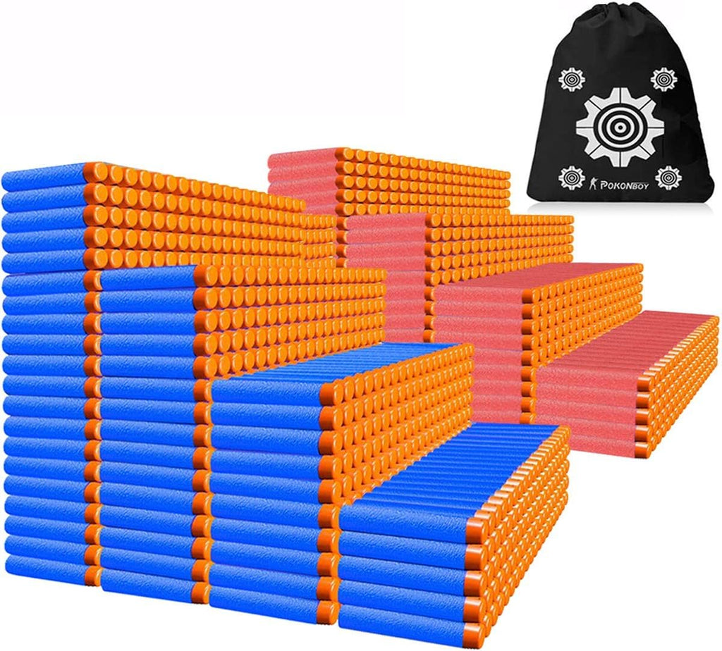 Compatible con Nerf Darts Bullets – Paquete de 1000 piezas de repuesto de dardos compatibles con pistolas Nerf N-Strike Elite Series Suministros de fiesta, paquete de munición de dardos universal para