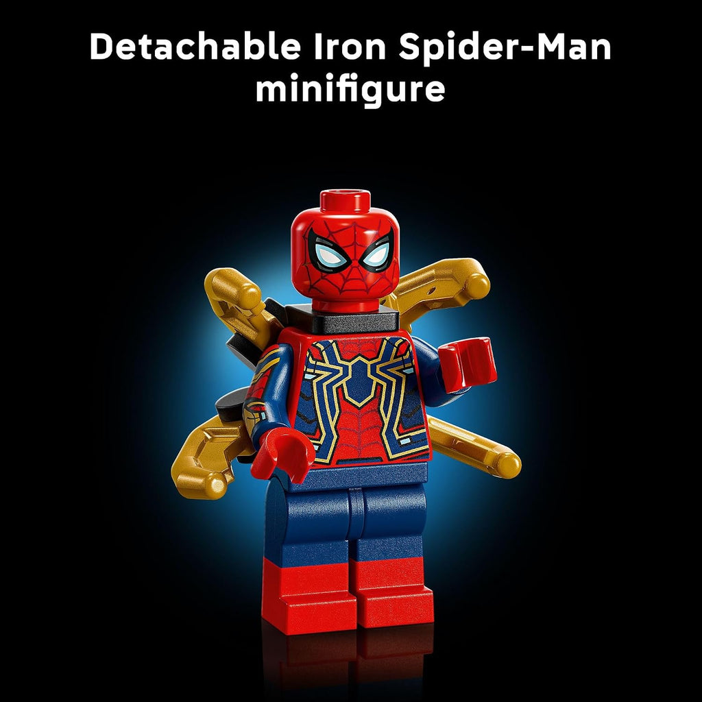 LEGO Marvel Iron Spider-Man Bust coleccionable – Kit de construcción para adultos a partir de 18 años – Incluye minifigura de Iron Spider-Man – Modelo coleccionable para fanáticos de superhéroes