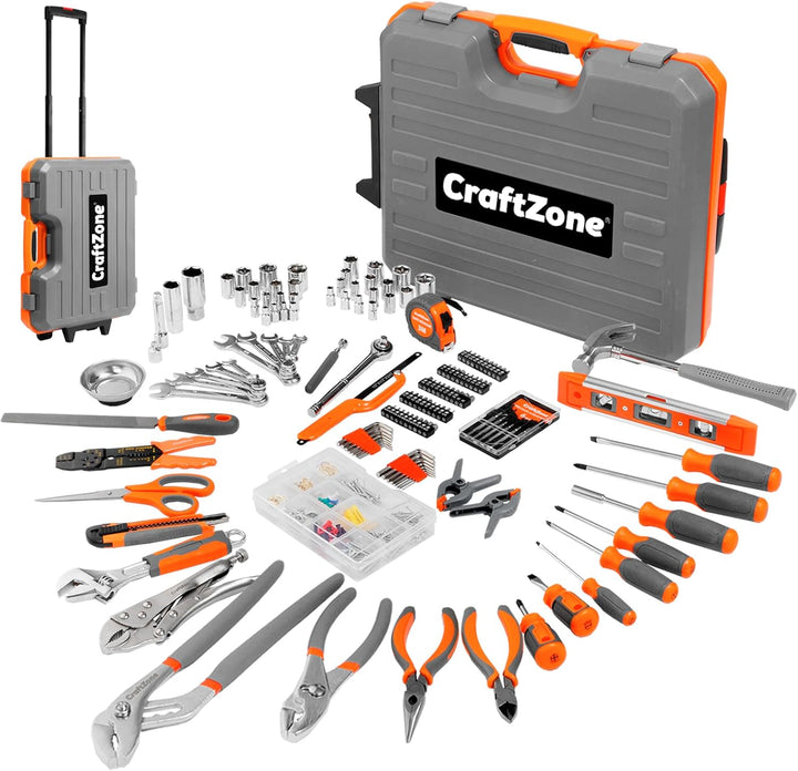 CRAFTZONE Juego de herramientas para el hogar de 415 piezas con est...