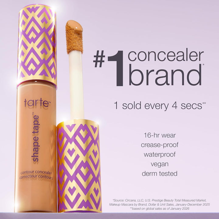 tarte shape tape corrector \u2013 Cobertura completa, acabado mate...