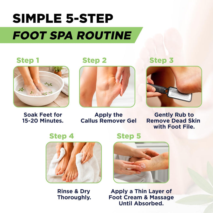 FOOT CURE Juego de pedicura exfoliante y removedor de callos \u2013...