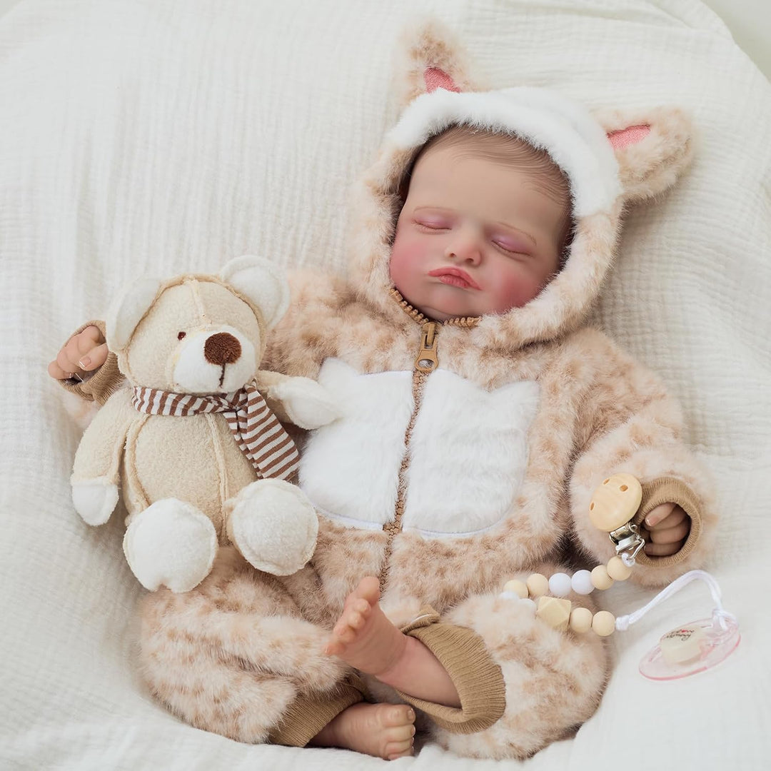 FOCKOF Muñecas realistas de bebé Reborn de 18 pulgadas, muñeca de b...