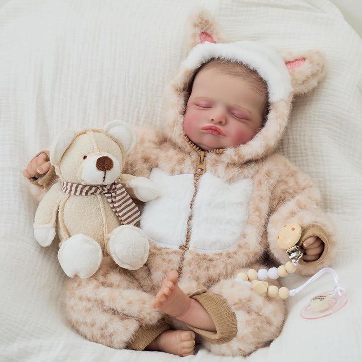 FOCKOF Muñecas realistas de bebé Reborn de 18 pulgadas, muñeca de b...