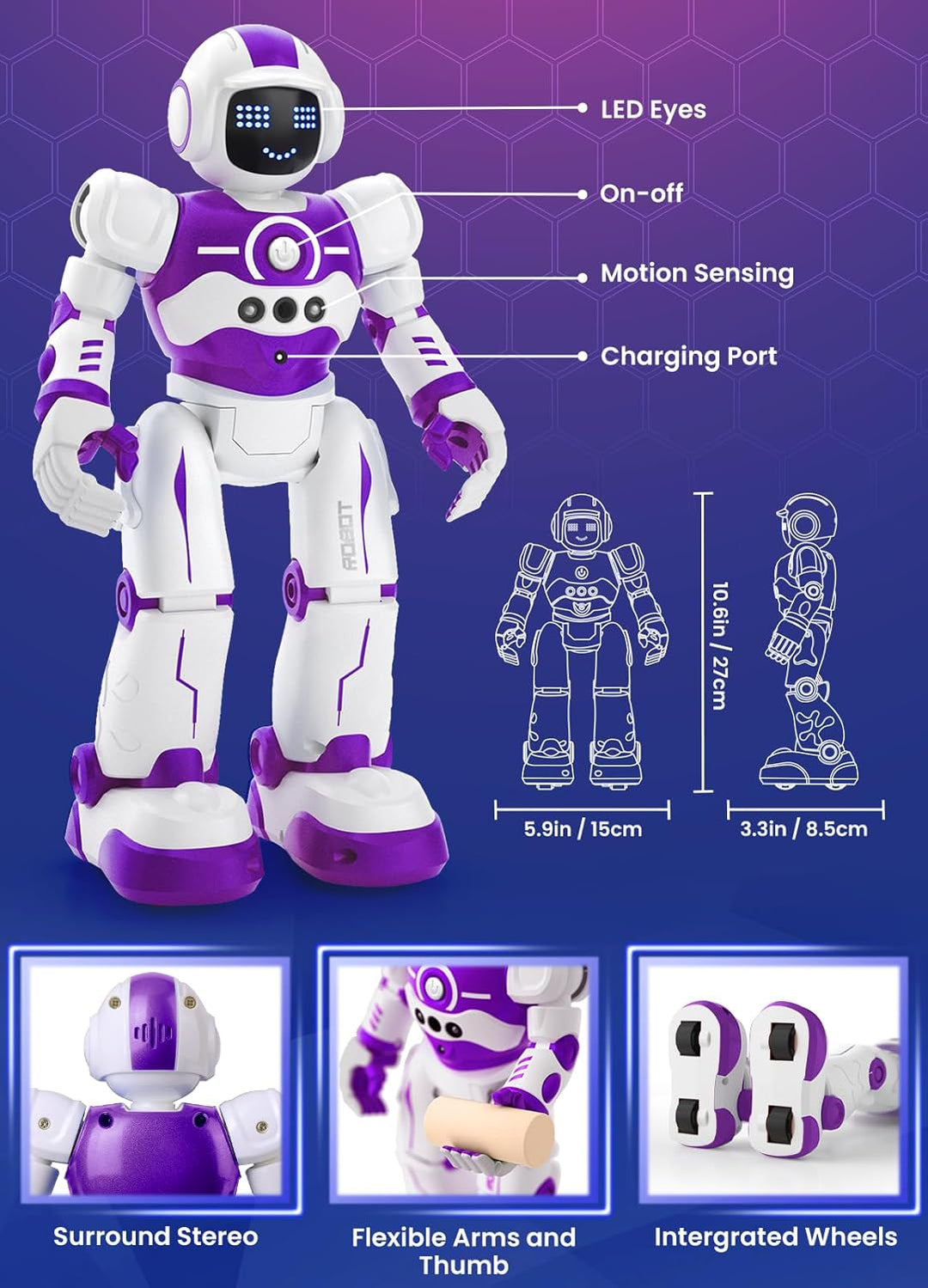 EduCuties Juguetes Robot para Niños, Robot Juguete Inteligente Prog...